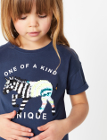 Reversible Sequin Zebra T-Shirt (2-7 Years)