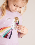 Pure Cotton Reversible Sequin Rocket Top (2-7 Yrs)