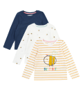3 Pack Cotton Bee Design Tops (2-7 Years)