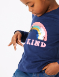 Cotton Reversible Sequin Rainbow Top (2-7 Years)