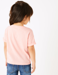 Cotton Reversible Sequin Heart T-Shirt (2-7 Yrs)