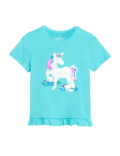 Cotton Rich Reversible Sequin Unicorn T-Shirt