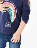 Cotton Rainbow Print Top