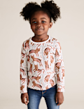 3pk Pure Cotton Leopard Print Tops