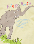 Pure Cotton Roald Dahl™ & NHM™ Elephant Top (2-7 Yrs)