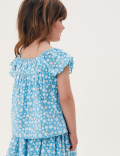 Pure Cotton Floral Top (2-7 Yrs)