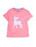 Pure Cotton Sequin Unicorn T-Shirt (2-7 Yrs)