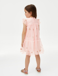 Floral Embroidery Dress (2-7 Yrs)