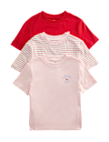 3 Pack Pure Cotton Seaside Tops (2-8 Yrs)
