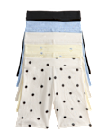 5 Pack Cotton Rich Patterned Cycling Shorts (2-8 Years)