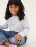 5pk Pure Cotton Printed Tops (2-7 Yrs)