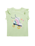 Pure Cotton Rollerskate Sequin T-Shirt