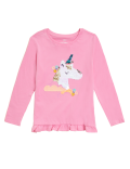 Pure Cotton Sequin Unicorn Top