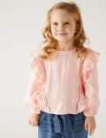 Pure Cotton Frill Blouse