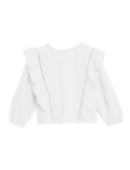 Pure Cotton Frill Blouse