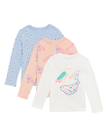 3pk Pure Cotton Bird & Floral Tops