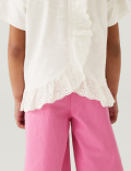 Pure Cotton Frill Top