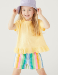 Pure Cotton Frill Top