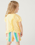 Pure Cotton Frill Top