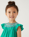 Pure Cotton Embroidered Top