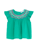 Pure Cotton Embroidered Top