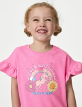 Pure Cotton Sequin T-shirt (2-8 Yrs)