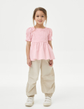 Pure Cotton Shirred Top (2-8 Yrs)