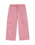 Pure Cotton Butterfly Cargo Trousers (2-8 Yrs)