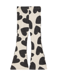 Cotton Rich Heart Ribbed Flared Leggings (2-8 Yrs)