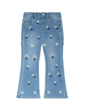 Denim Embroidered Flared Jeans (2-8 Yrs)