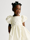 Taffeta Bow Dress (2-8 Yrs)