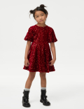 Velvet Sequin Dress (2-8 Yrs)
