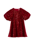 Velvet Sequin Dress (2-8 Yrs)