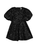 Velvet Sequin Dress (2-8 Yrs)