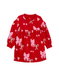 Cotton Rich Bow Print Dress (1-8 Yrs)