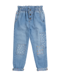 Relaxed Denim Floral Jeans (2-7 Yrs)
