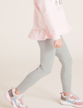 Cotton Glitter Star Print Leggings (2-7 Yrs)