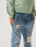 Regular Denim Embroidered Jeans