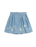Mini Denim Embroidered Skirt (2-7 Yrs)