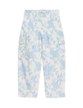 Cotton Rich Floral Trousers (2-8 Yrs)