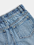 Denim Elasticated Straight Leg Jeans