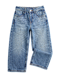 Denim Elasticated Straight Leg Jeans