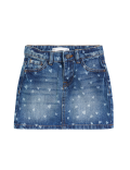 Denim Laser Heart Skirt (2-7 Yrs)