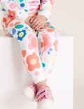 Cotton Floral Print Joggers (2-7 Yrs)