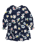 Daisy Print Tiered Long Sleeve Dress (2-7 Yrs)