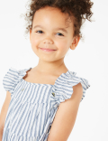 Cotton Bee Embroidered Dress (2-7 Yrs)