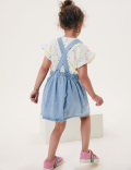 2pc Pure Cotton Floral Mouse Outfit (2-7 Yrs)