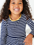 Pure Cotton Nautical Striped Dress (3 Months - 7 Years)