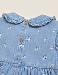 Denim Floral Print Dress (2-7 Yrs)