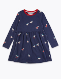 Cotton Rich Unicorn Print Dress (3 Mths - 7 Yrs)